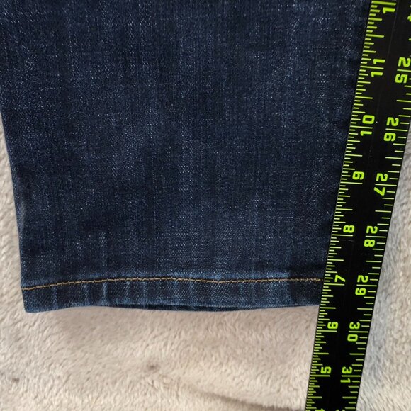 Lee Women's Jeans Size 8 Medium Fit Straight Leg Mid Rise Belted Blue Denim - Picture 6 of 16